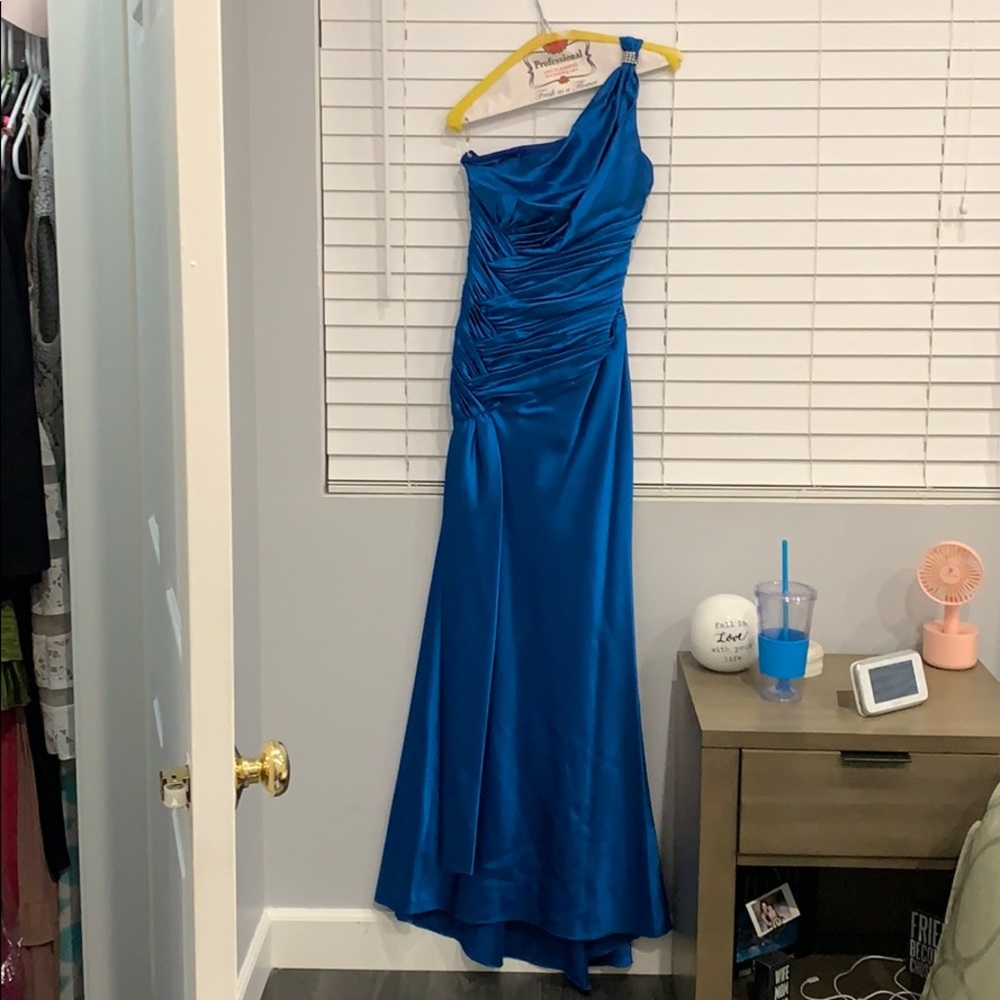 Blue evening dress